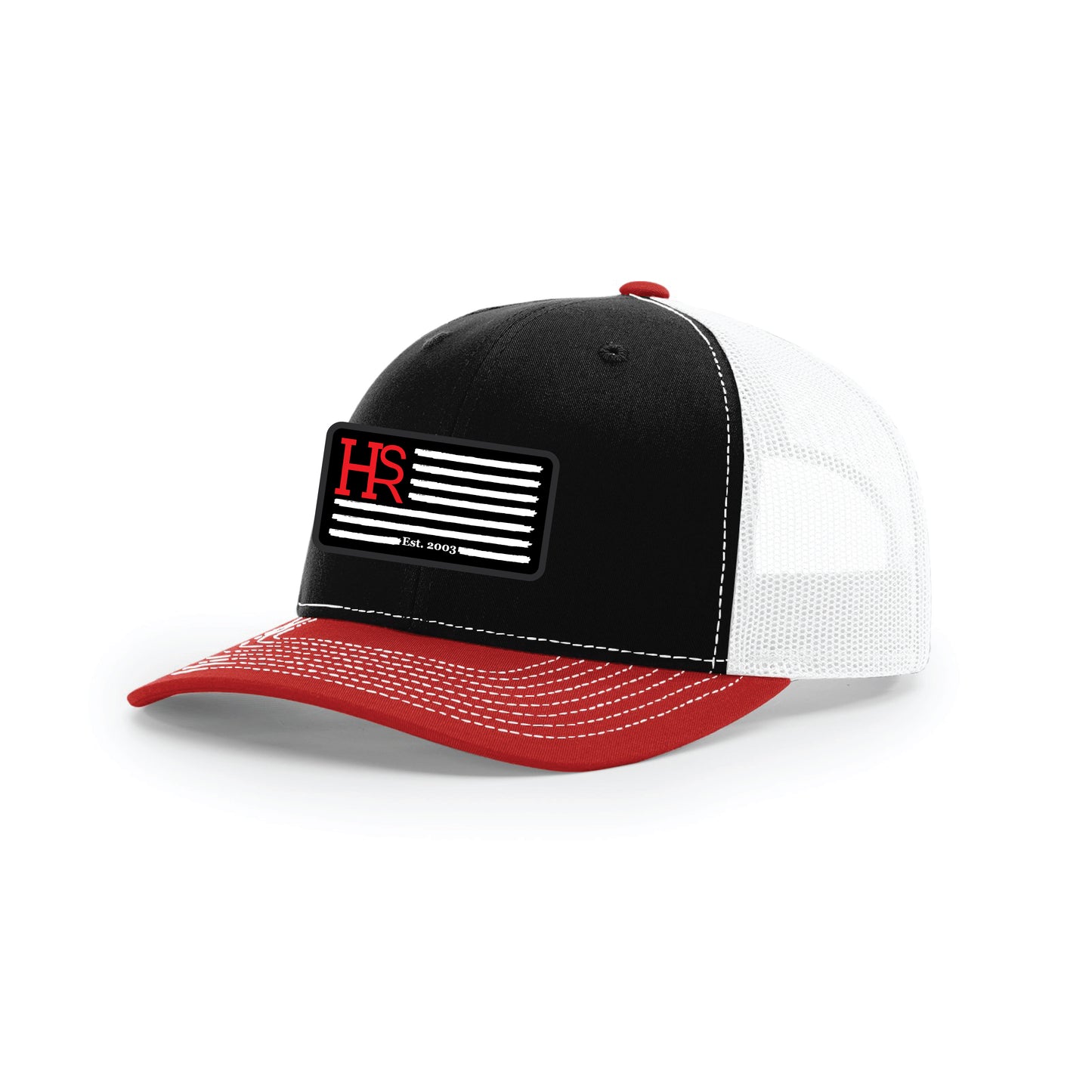 HSR Logo American Flag Richardson 112 Trucker Hat